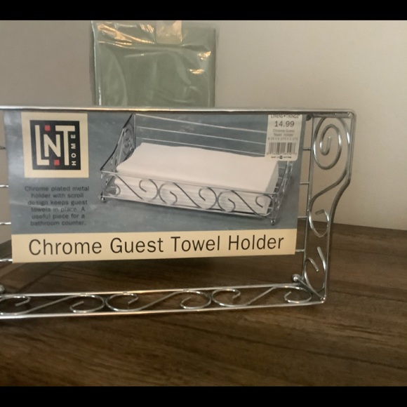 Linens N Things Chrome Guest Towel Holder Bundle - Picture 5 of 6